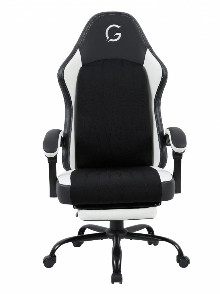 GUNGNIR Arctic White Gamingstol G-Hybrid Leather