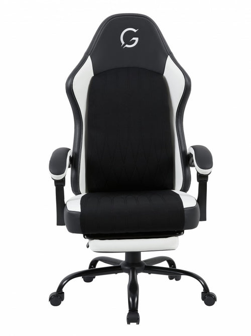 GUNGNIR Arctic White Gamingstol G-Hybrid Leather