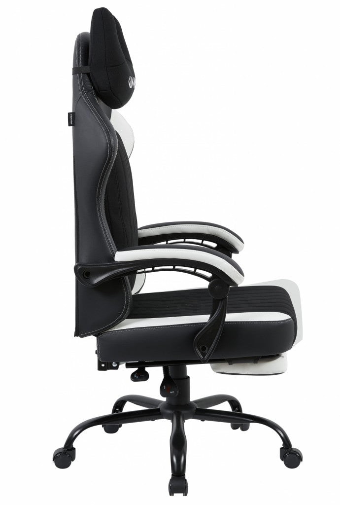 GUNGNIR Arctic White Gamingstol G-Hybrid Leather