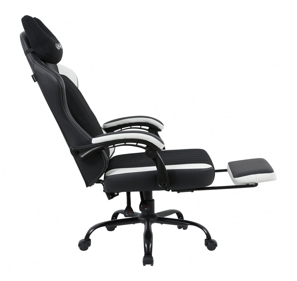 GUNGNIR Arctic White Gamingstol G-Hybrid Leather