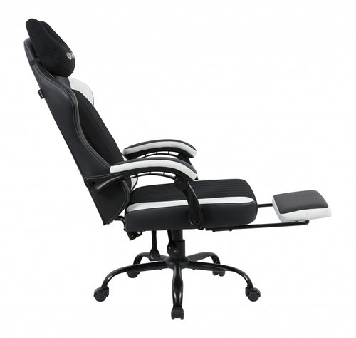 GUNGNIR Arctic White Gamingstol G-Hybrid Leather