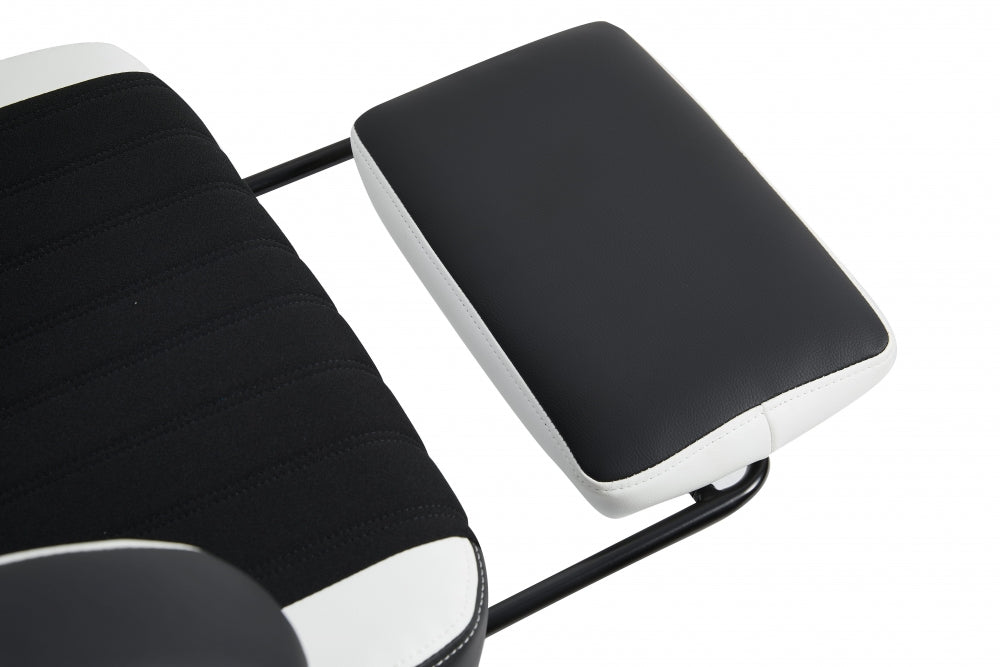 GUNGNIR Arctic White Gamingstol G-Hybrid Leather