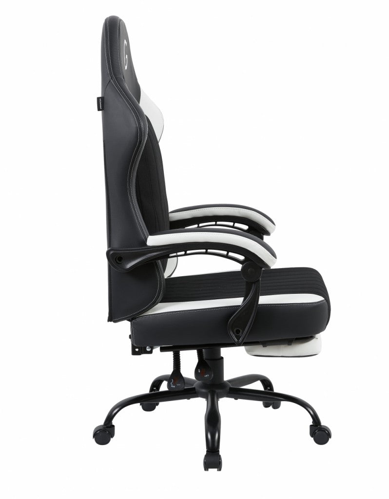 GUNGNIR Arctic White Gamingstol G-Hybrid Leather